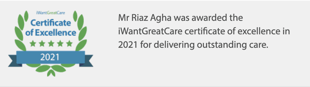 I Want Great Care Certificate of Excellence