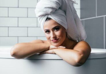 woman in the bath