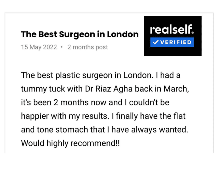 "The best plastic surgeon in London" - Tummy Tuck review at the Harley Clinic