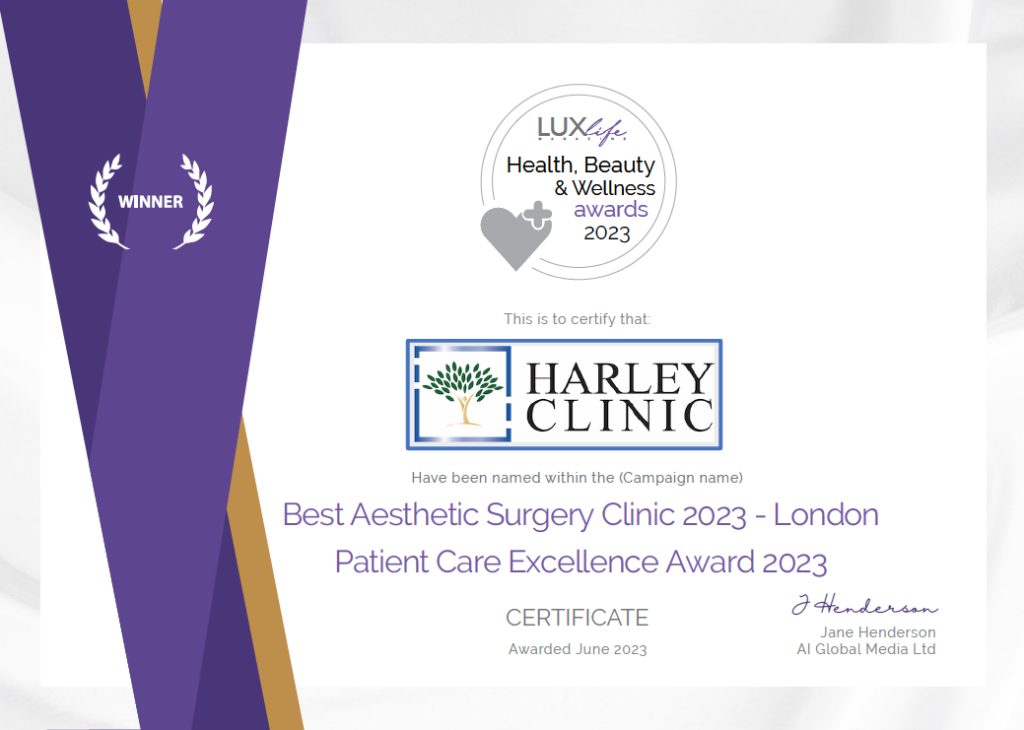 Harley Clinic Group Luxe Award